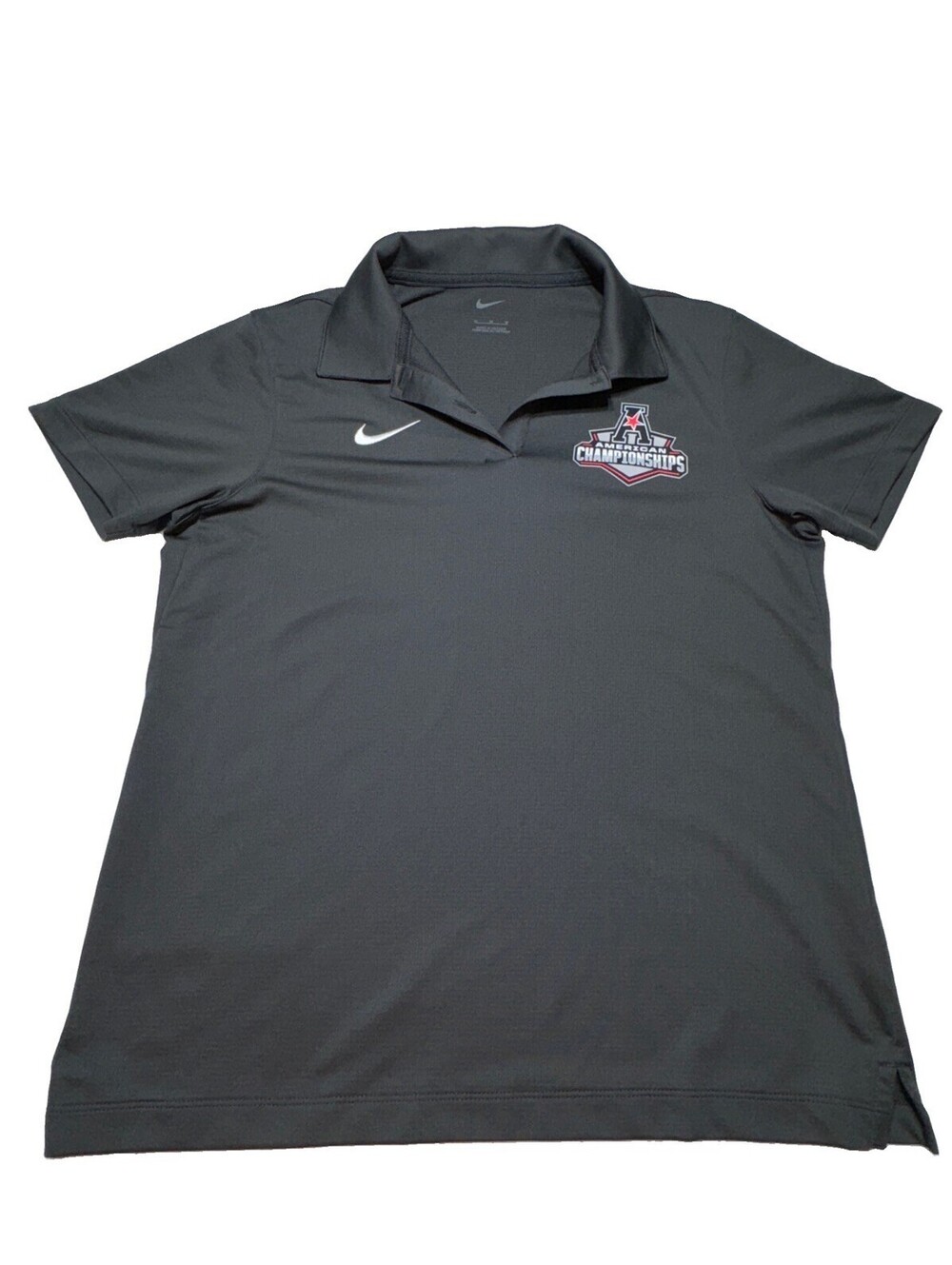 Nike Dry Franchise Polo Shirt Mens M Gray American Championships EUC